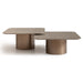AICO Canberra Tall Cocktail Table in Brown - Bargain Furniture (Detroit, MI)
