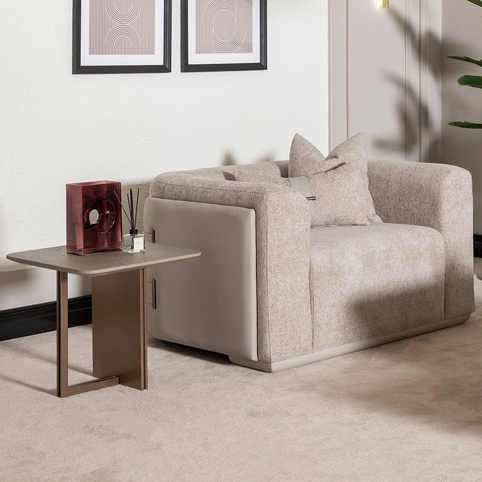 AICO Canberra End Table in Brown - Bargain Furniture (Detroit, MI)
