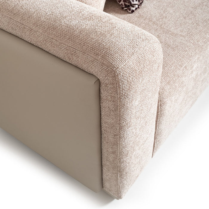 AICO Canberra Sofa in Brown - Bargain Furniture (Detroit, MI)