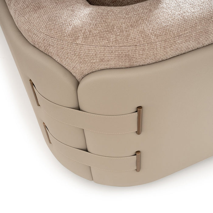 AICO Canberra Sofa in Brown - Bargain Furniture (Detroit, MI)