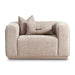 AICO Canberra Chair 1/2 in Brown - Bargain Furniture (Detroit, MI)