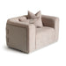 AICO Canberra Chair 1/2 in Brown - Bargain Furniture (Detroit, MI)