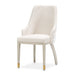 AICO Furniture Carmela Dining Arm Chair (Set of 2) in Shimmer Ivory - Bargain Furniture (Detroit, MI)