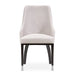 AICO Furniture Carmela Dining Arm Chair (Set of 2) in Glossy Charcoal Sand - Bargain Furniture (Detroit, MI)