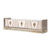 AICO Carmela Media Cabinet in Shimmer Ivory - Bargain Furniture (Detroit, MI)