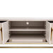 AICO Carmela Media Cabinet in Shimmer Ivory - Bargain Furniture (Detroit, MI)