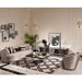 AICO Furniture Carmela Mansion Sofa Zinc in Silver - Bargain Furniture (Detroit, MI)