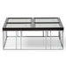 AICO Furniture Carmela Cocktail Table in Glossy Charcoal Sand - Bargain Furniture (Detroit, MI)
