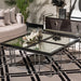 AICO Furniture Carmela Cocktail Table in Glossy Charcoal Sand - Bargain Furniture (Detroit, MI)