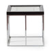 AICO Furniture Carmela End Table in Glossy Charcoal Sand - Bargain Furniture (Detroit, MI)