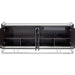 AICO Furniture Carmela Console Table in Glossy Charcoal Sand - Bargain Furniture (Detroit, MI)