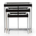 AICO Furniture Carmela Nesting Tables in Glossy Charcoal Sand - Bargain Furniture (Detroit, MI)