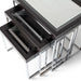 AICO Furniture Carmela Nesting Tables in Glossy Charcoal Sand - Bargain Furniture (Detroit, MI)