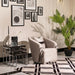 AICO Furniture Carmela Nesting Tables in Glossy Charcoal Sand - Bargain Furniture (Detroit, MI)