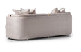 AICO Carmela Sofa Almond in Shimmer Ivory - Bargain Furniture (Detroit, MI)