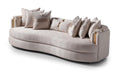 AICO Carmela Mansion Sofa in Shimmer Ivory - Bargain Furniture (Detroit, MI)