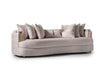 AICO Carmela Mansion Sofa in Shimmer Ivory - Bargain Furniture (Detroit, MI)