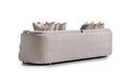 AICO Carmela Mansion Sofa in Shimmer Ivory - Bargain Furniture (Detroit, MI)
