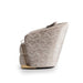 AICO Carmela Accent Chair in Shimmer Ivory - Bargain Furniture (Detroit, MI)