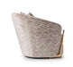 AICO Carmela Accent Chair in Shimmer Ivory - Bargain Furniture (Detroit, MI)