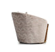 AICO Carmela Accent Chair in Shimmer Ivory - Bargain Furniture (Detroit, MI)