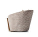 AICO Carmela Accent Chair in Shimmer Ivory - Bargain Furniture (Detroit, MI)