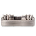 AICO Furniture Carmela Mansion Sofa Zinc in Silver - Bargain Furniture (Detroit, MI)