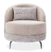 AICO Furniture Dion Chair in Stone/Silver - Bargain Furniture (Detroit, MI)