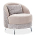AICO Furniture Dion Chair in Stone/Silver - Bargain Furniture (Detroit, MI)