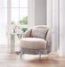AICO Furniture Dion Chair in Stone/Silver - Bargain Furniture (Detroit, MI)