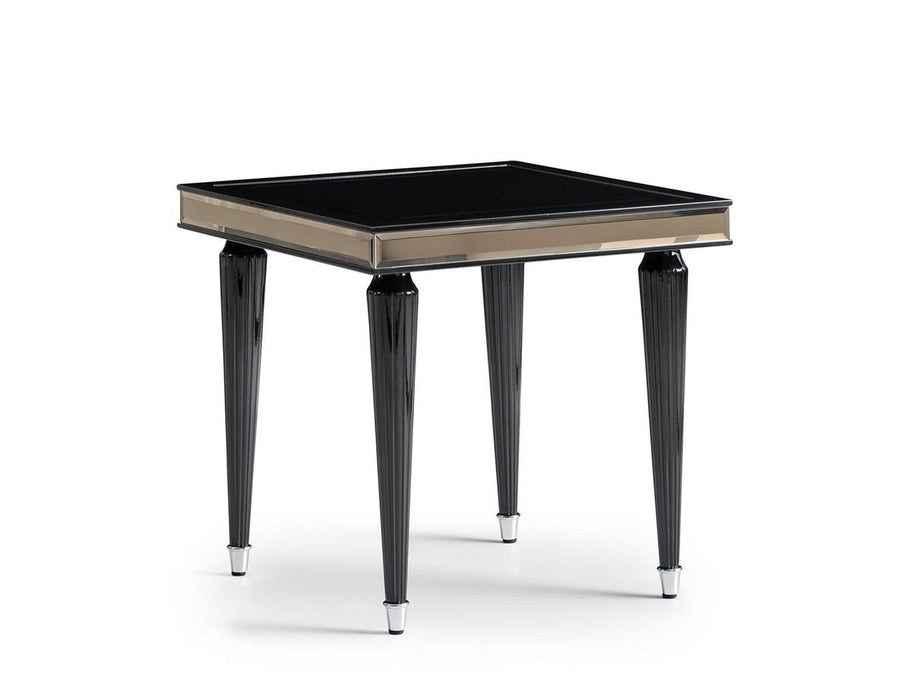 AICO La Francaise Side Table in Black Ice - Bargain Furniture (Detroit, MI)