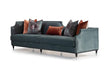 AICO La Francaise Mansion Sofa in Azure/Black - Bargain Furniture (Detroit, MI)