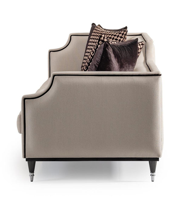 AICO La Francaise Mansion Sofa in Cafe/Black - Bargain Furniture (Detroit, MI)