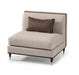 AICO La Francaise Armless Chair in Cafe/Black - Bargain Furniture (Detroit, MI)