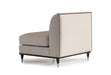 AICO La Francaise Armless Chair in Cafe/Black - Bargain Furniture (Detroit, MI)