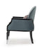 AICO La Francaise Accent Chair in Azure/Black - Bargain Furniture (Detroit, MI)
