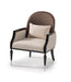AICO La Francaise Accent Chair in Cafe/Black - Bargain Furniture (Detroit, MI)