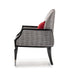 AICO La Francaise Accent Chair in Domino/Black - Bargain Furniture (Detroit, MI)