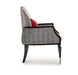 AICO La Francaise Accent Chair in Domino/Black - Bargain Furniture (Detroit, MI)