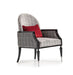 AICO La Francaise Accent Chair in Domino/Black - Bargain Furniture (Detroit, MI)