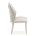 AICO Furniture Lisbon Side Chair in Silken Matte Cream - Bargain Furniture (Detroit, MI)