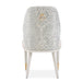AICO Furniture Lisbon Side Chair in Silken Matte Cream - Bargain Furniture (Detroit, MI)
