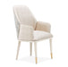 AICO Furniture Lisbon Arm Chair in Silken Matte Cream - Bargain Furniture (Detroit, MI)