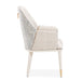 AICO Furniture Lisbon Arm Chair in Silken Matte Cream - Bargain Furniture (Detroit, MI)