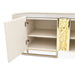 AICO Lisbon Media Cabinet in Silken Matte Cream - Bargain Furniture (Detroit, MI)