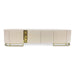 AICO Lisbon Media Cabinet in Silken Matte Cream - Bargain Furniture (Detroit, MI)