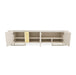 AICO Furniture Lisbon Media Cabinet in Silken Cream Bronze - Bargain Furniture (Detroit, MI)