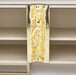 AICO Furniture Lisbon Media Cabinet in Silken Cream Bronze - Bargain Furniture (Detroit, MI)