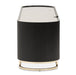 AICO Furniture Lisbon Media Cabinet in Silken Matte Black - Bargain Furniture (Detroit, MI)