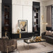 AICO Furniture Lisbon Cocktail Table in Silken Matte Black - Bargain Furniture (Detroit, MI)